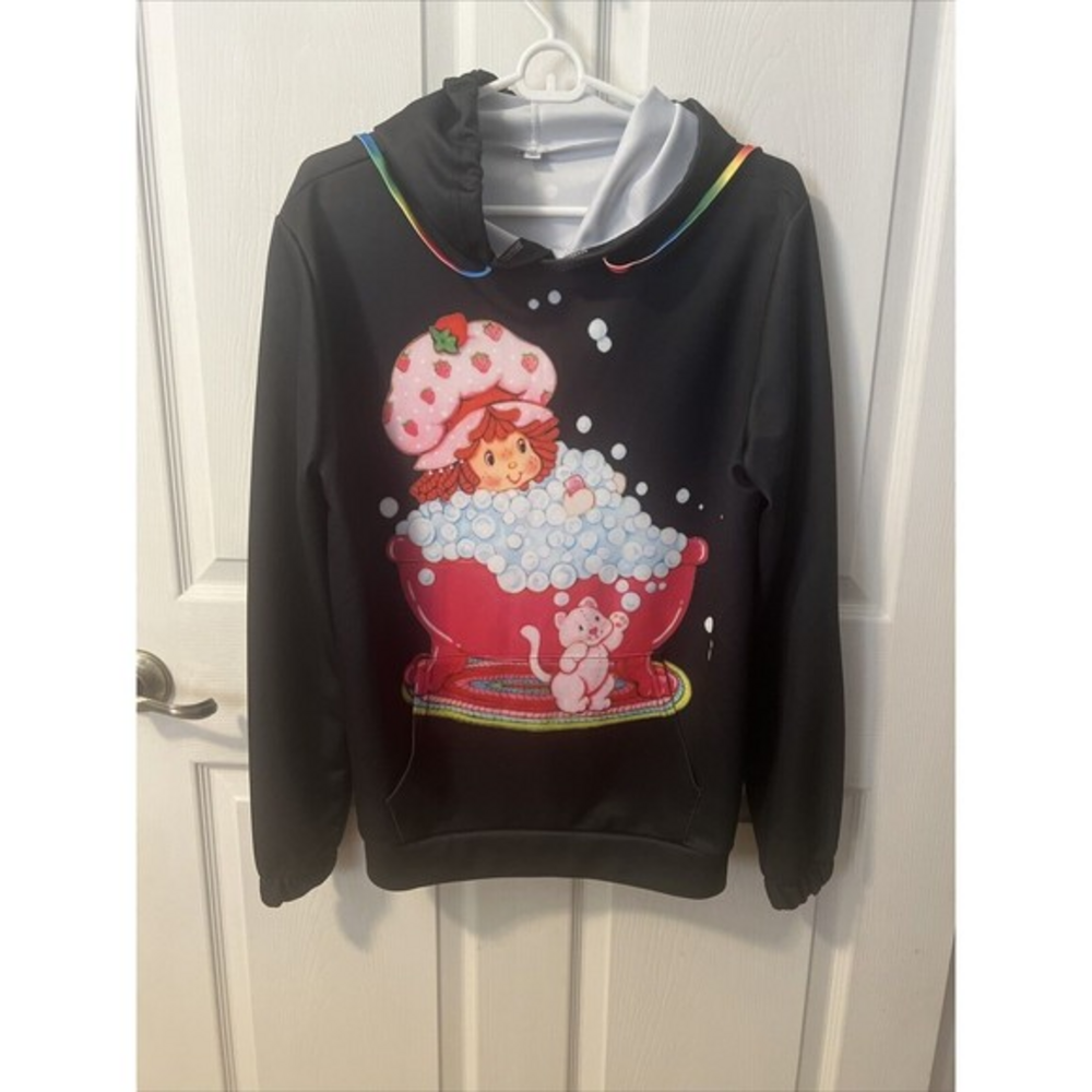 Strawberry Shortcake Graphic Women Medium Sweatshirt Long Sleeve All Over Print